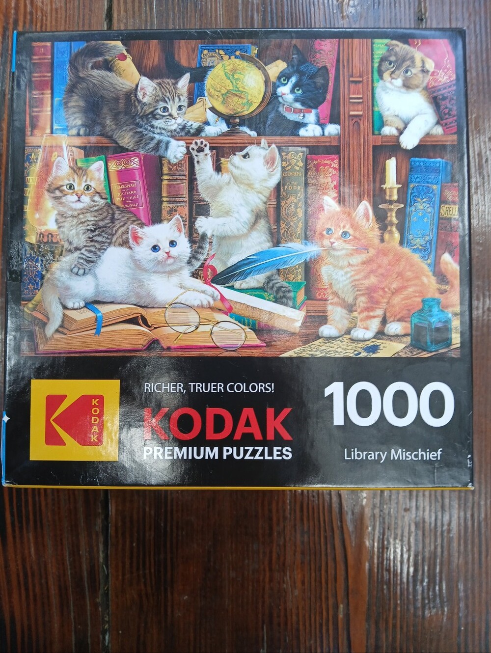 1000 Piece Cat Library Jigsaw Puzzle